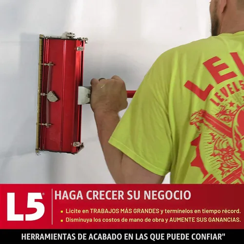 Vista 7 de Caja plana de 10 pulgadas - LEVEL5 Grado profesional Limpieza rápida Acabado de paneles de yeso Sheetrock Gyprock Wallboard 4-765