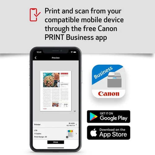 Vista 3 de Canon® - Impresora láser monocromática todo en uno, inalámbrica, imageCLASS® MF455dw Impresora monocromática con fax