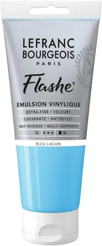 Vista 65 de Lefranc Bourgeois Flashe - Pintura de vinilo, tubo de 2.7 onzas líquidas, azul ceniza Extra-Fine Vinyl Emulsion Paint; Ultra-Matte, Highly Opaque