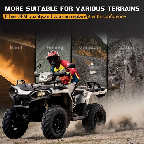 Vista 8 de LOCOPOW Pastillas de freno delanteras y traseras para Polaris Sportsman 335 500 400 Scrambler Magnum 500 325 Trail Boss 330 Trailblazer 400 250
