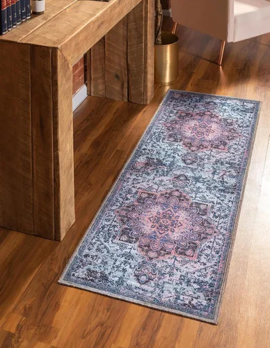 Vista 65 de Unique Loom Renaissance Collection - Alfombra rectangular de 2 x 3 pies 1 pulgada, color azul y verde Azul Verde/Azul