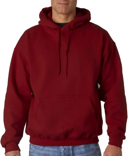 Vista 50 de Gildan - Sudadera con capucha para hombre, mezcla pesada, cordón de ajuste, Rosa de seguridad
