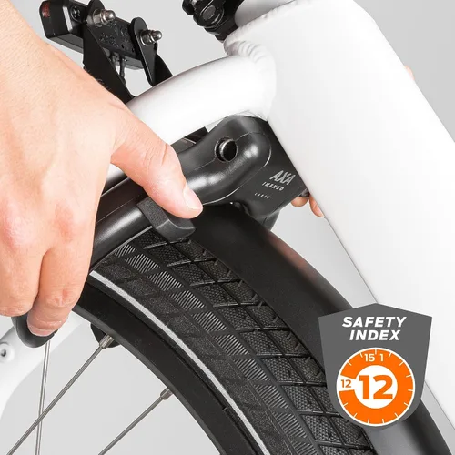 Vista 2 de AXA Imenso XL Candado de Anillo Retráctil para Bicicleta, Candado de Marco Antirrobo de Alta Resistencia para Bicicletas, Apertura Extra Grande