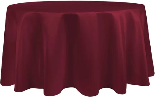 Vista 36 de Ultimate Textile Mantel redondo de satén nupcial de 60 pulgadas, se adapta a mesas de menos de 60 pulgadas de diámetro, berenjena morado berenjena