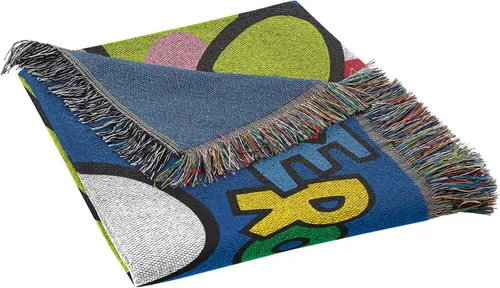 Vista 2 de Northwest Manta tejida para tapiz, 48 x 60 pulgadas, Keroppi Wave Keroppi
