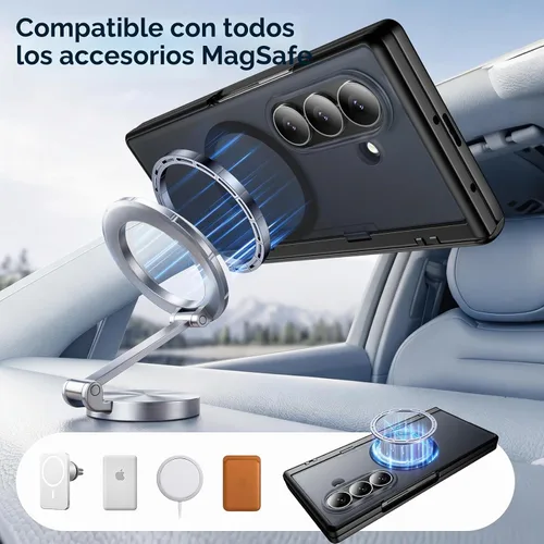 Vista 4 de Red2Fire Funda para Samsung Galaxy Z Fold 8 Ultra con protector de pantalla de privacidad, [compatible con Magsafe]