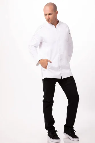 Vista 5 de Chef Works Abrigo de chef Valencia para hombre