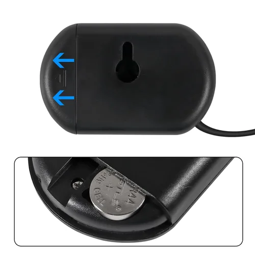 Vista 6 de Termómetro digital para acuario con pantalla LCD, sonda de sensor resistente al agua y ventosa para tanques de peces y reptiles