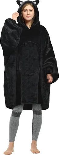 Vista 24 de Catalonia Sudadera con Capucha Manta Extragrande, Cómoda Sudadera Sherpa Usable, Regalo para Ella
