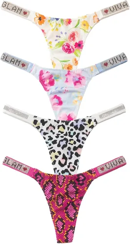 Vista 11 de Meshal Tanga sexy para mujer, bragas de algodón, con espalda en T, 5 unidades, hipster 1908-4pack