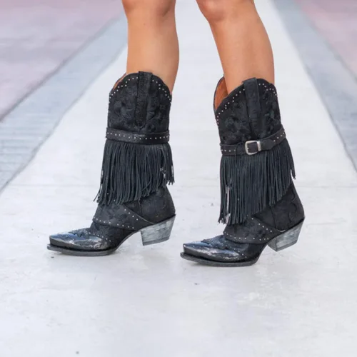 Vista 7 de Dan Post - Botas para mujer, diseño de cama de rosas