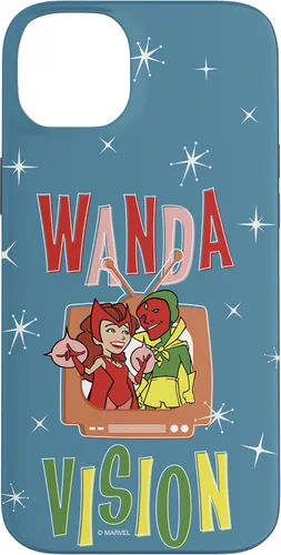 Vista 15 de Marvel WandaVision Wanda & Vision Retro TV Artwork - Carcasa para iPhone 17