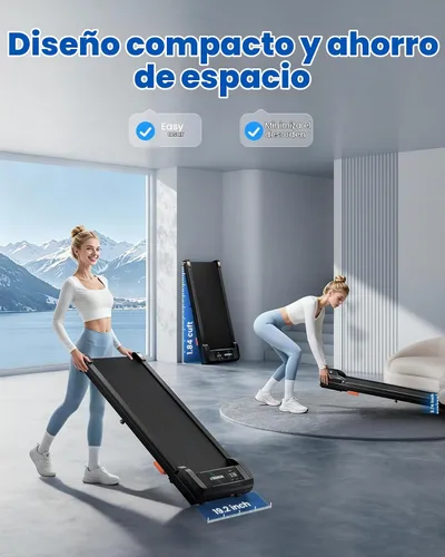 Vista 7 de Caminadora debajo del escritorio para el hogar, almohadilla para caminar 4