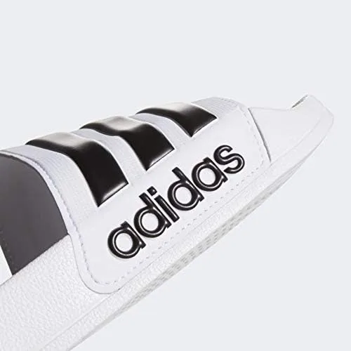 Vista 7 de Adidas Adilette - Sandalias de ducha para hombre, BlancoNegroBlanco