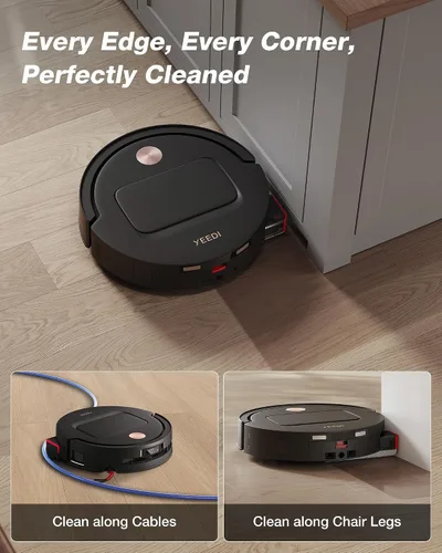 Vista 4 de Yeedi by ECOVACS M14 Plus Robot Aspirador y trapeador, OZMO Rodillo
