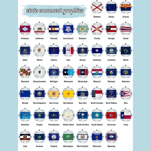 Vista 5 de Adorno navideño de Alabama – Efecto de diseño de vitrales de imitación con bandera estatal – Decoración de disco acrílico colgante 2026 para árbol