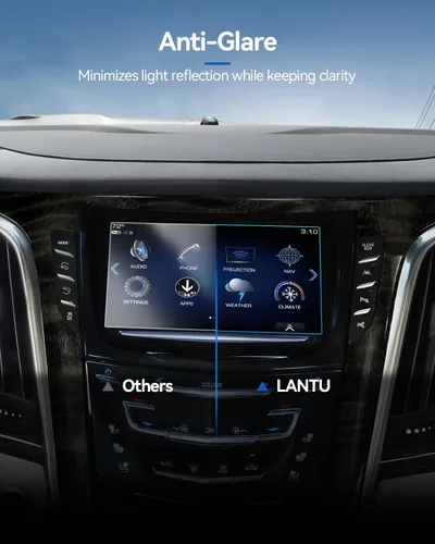 Vista 2 de Protector de Pantalla de Coche para 2015 2016 2017 2018 2019 Cadillac CTS Accesorios Navegación Pantalla Táctil Protector de Película de Vidrio