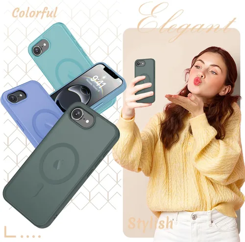Vista 343 de Funda para Google Pixel 10 Pro XL, cubierta magnética mate, color negro Fit for MagSafe, Screen Protector included, Shockproof Military Grade