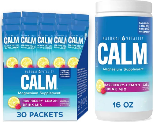 Vista 9 de Natural Vitality Calm Magnesium - Polvo de 16 onzas Mezcla de bebida relajante Suplemento con sabor a cereza 325 mg por porción Sin OMG, sin
