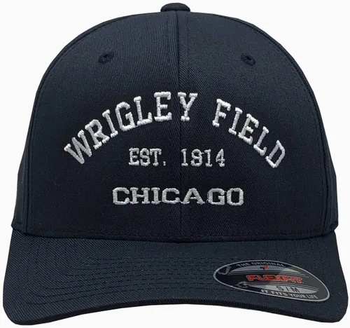 Vista 2 de Wrigley Field Chicago 1914 Flex Fit - Gorro con visera, color azul marino