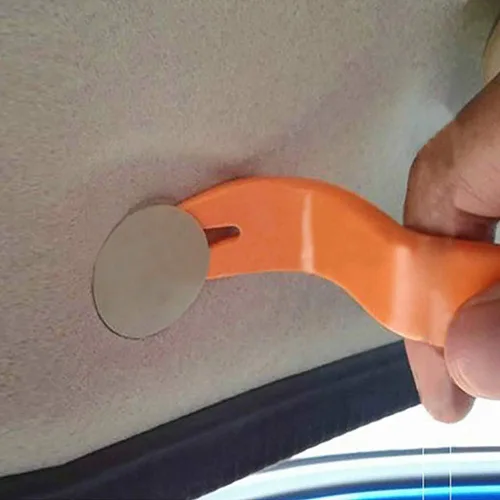 Vista 7 de 4 unids 2.12 oz espesar el panel de la puerta del coche Dash Trim Radio Audio Removal Instalar Palanca Herramientas Kit Amarillo