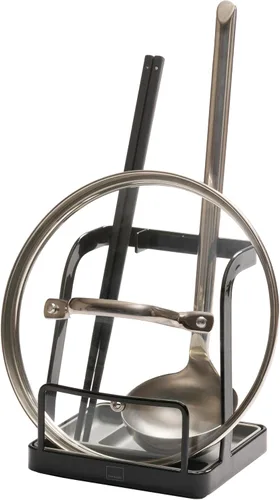 Vista 9 de Yamazaki Home Torre soporte para cucharones - Soporte para tapa para utensilios de cocina - Acero Blanco