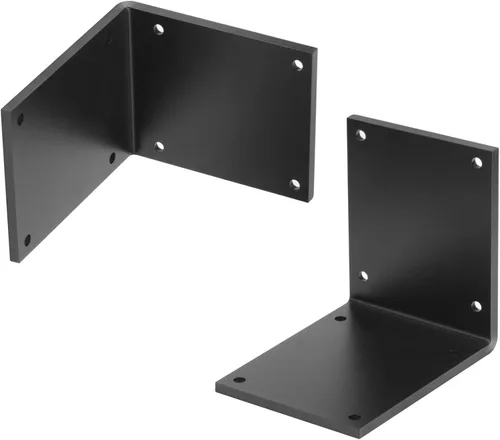 Vista 4 de 2 soportes de ángulo en L de acero resistente de 8 x 8 x 6 pulgadas, grosor de 7/32 pulgadas, carga máxima de 660 libras Max Load 660 lbs
