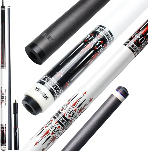 Vista 10 de Carbon Fiber Pool Cue Stick 11.5mm 12.5mm Low Deflection Pool Stick with Wood Butt Professional Cue Stick with Adjustable Extension