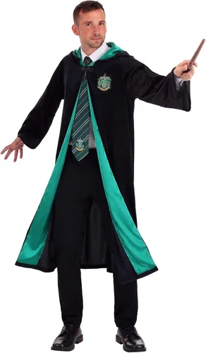 Vista 9 de Harry Potter Plus Size Robe, Deluxe Hogwarts House Themed Robes for Adults, Wizarding World Costume