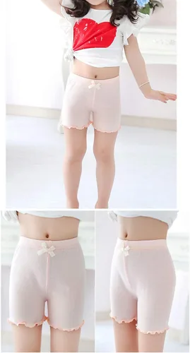 Vista 4 de CHUNG Pantalones cortos de baile para niñas pequeñas y grandes, para jugar debajo del vestido, falda, uniforme escolar, paquete de 4, 2-9 años