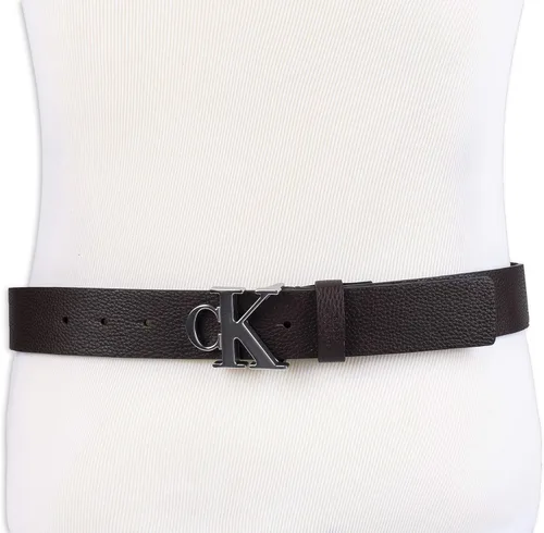 Vista 5 de Calvin Klein Cinturón de hebilla con monograma CK para hombre