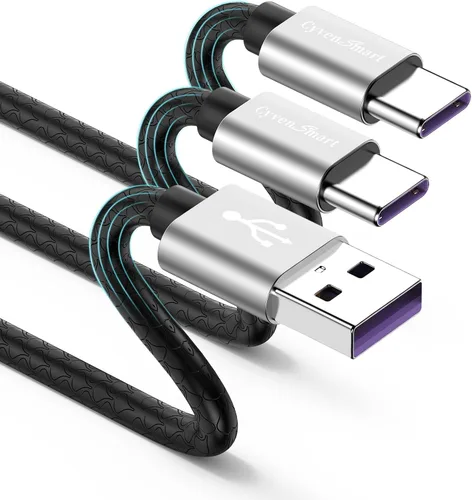 Vista 19 de [Paquete de 5 de 1 pie] Compatible con Samsung Galaxy S9 S10 S8 Plus Cable Cargador (Carga Rápida 3A), Cable Cargador TPE USB C Tipo C, USB A a Tipo