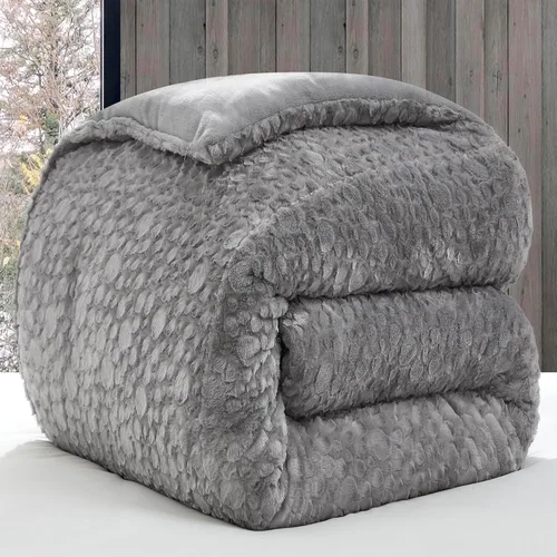 Vista 5 de Byourbed Tons of Texture - Juego de edredón Coma Inducer® Twin XL, color gris espacial
