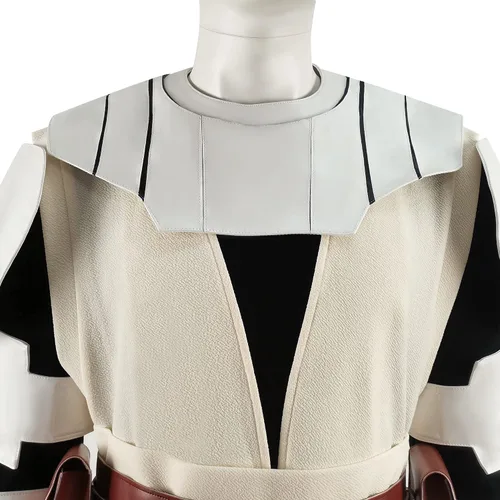 Vista 9 de Disfraz completo de Obi Wan Kenobi para adultos, uniforme de Halloween, disfraz de Jedi para hombres