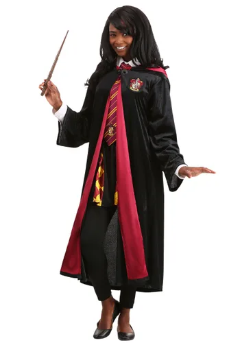 Vista 7 de Disfraz de Túnica Deluxe Gryffindor para Adulto Talla Plus Harry Potter Multicolor