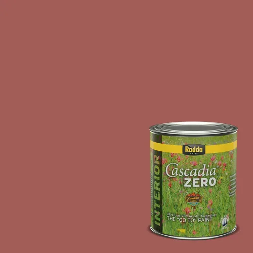 Vista 105 de Rodda Paint CASCADIA ZERO - Pintura plana e imprimación para interiores en uno, cuarto de galón, rosa Mullen