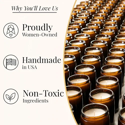 Vista 8 de Vela de canela, velas de otoño, velas de Navidad, vela de soja perfumada de otoño 'Cinnamon Rolls' para el hogar, tarro reutilizable de 9 onzas, 50
