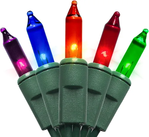Vista 15 de MULTI-SPARKING Luces de Navidad Rosadas 35 Unidades - Luces Incandescentes Rosadas Mini en Cadena para Decoraciones de Navidad y Día de San Valentín
