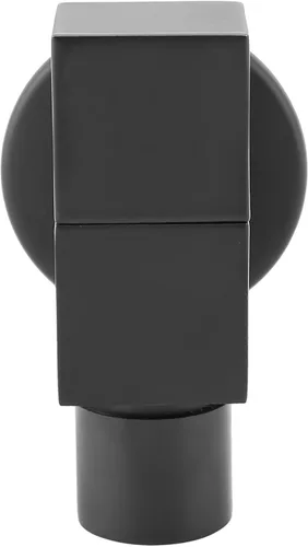 Vista 9 de Latón cuadrado fregona fregadero grifo negro agua fría cascada estilo G1/2 G3/4 opciones de rosca