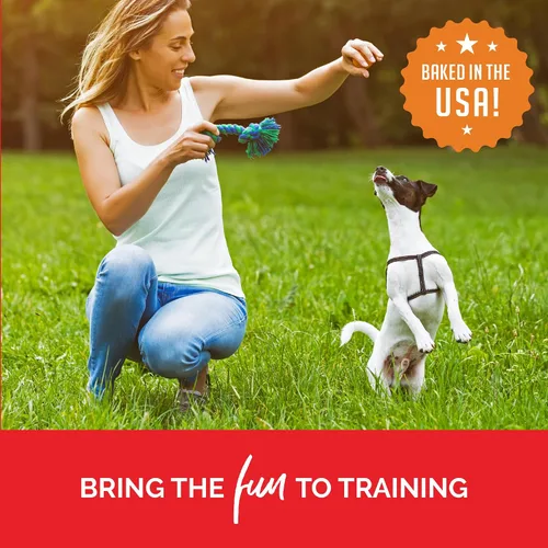 Vista 6 de Buddy Biscuits Trainers Training Bites - Golosinas suaves y masticables para perros, carne de res, bolsa de 10 onzas (paquete de 2)