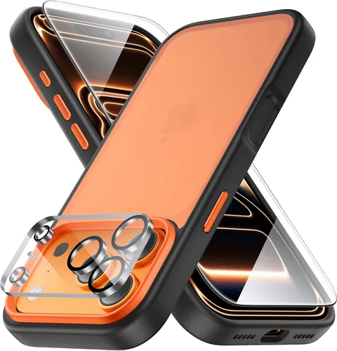 Vista 75 de Yriklso 3 en 1 Funda Magnética Fuerte para iPhone Air, 1X Protector de Pantalla + 1X Protector de Lente de Cámara, Cubierta Protectora a Prueba