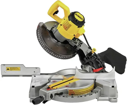 Vista 5 de DEWALT Sierra ingletadora, bisel único, compuesto, 10 pulgadas, 15 amperios (DWS713)