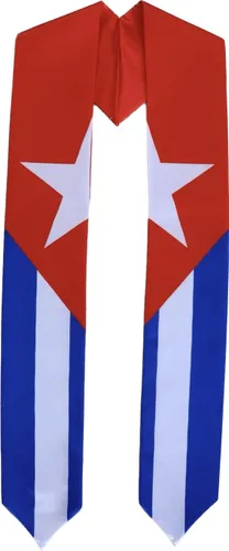 Vista 10 de Del Mex Bufanda de graduación con bandera de país y estola, orgullo de graduados Argentina