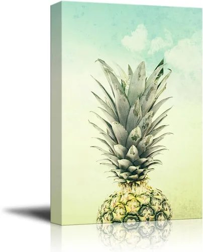 Vista 21 de Wall26 - Lienzo decorativo para pared (12.0 x 18.0 in), diseño de cactus sobre fondo azul