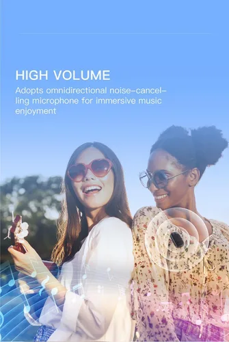 Vista 7 de Altavoz Bluetooth portátil con clip compatible con Xiaomi M2003J6B1I inalámbrico IPX5 Quick Stereo & Mic Setup Magnet Mount/18 horas +