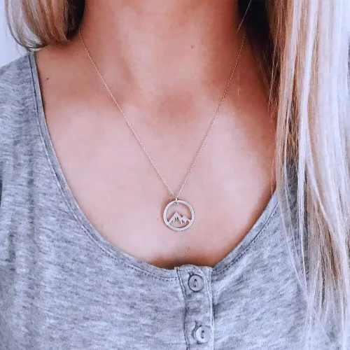 Vista 16 de LANG XUAN 2 piezas - Collar de amistad de mariposa, de la suerte, elefante, perla, circulo, collar con dije para mujer.