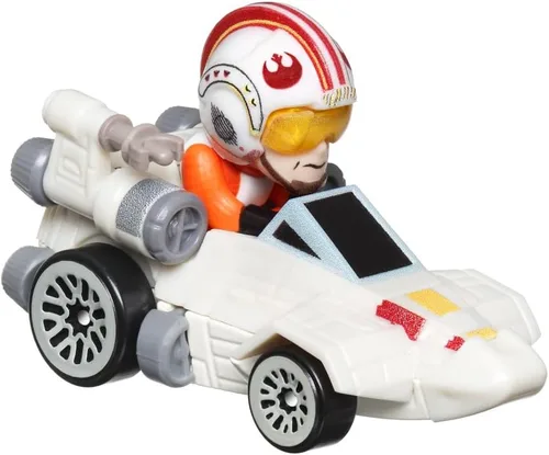 Vista 2 de Hot Wheels Racer Verse Luke Skywalker - Coche de juguete para niños a partir de 3 años Regalo para niños y coleccionistas, HKC07