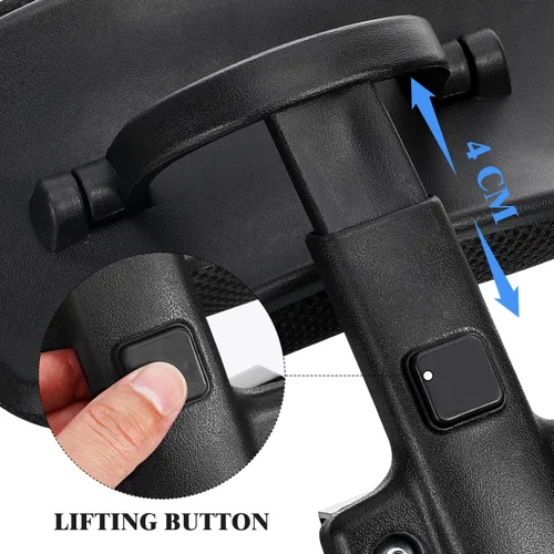 Vista 7 de Cabilock - Accesorio ajustable para reposacabezas de silla de oficina, soporte ergonómico para cuello y cabeza, fácil instalación, ajuste universal