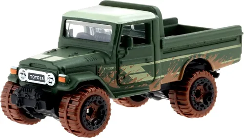 Vista 3 de Hot Wheels 2022 - Toyota Land Cruiser - Caminos de barro todoterreno 4/5 [Verde]