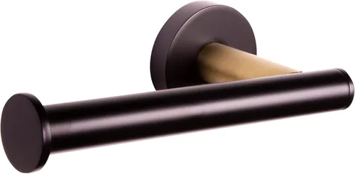 Vista 24 de Design House 582734-BGD Kelton - Gancho para bata, color negro mate, dorado satinado
